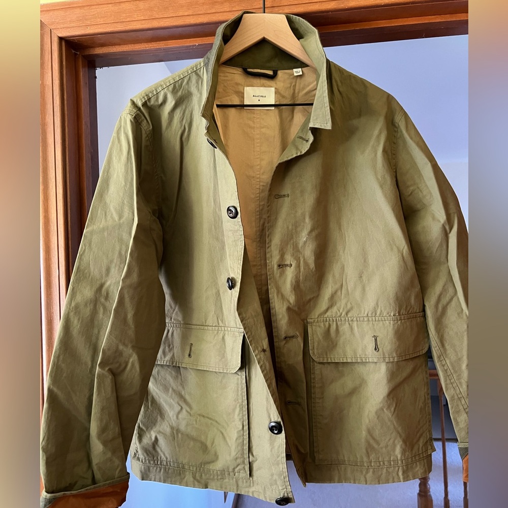 Billy Reid Dry Waxed Chore Coat Size Medium